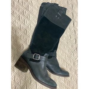 Lucky brand knee high black boots size 8